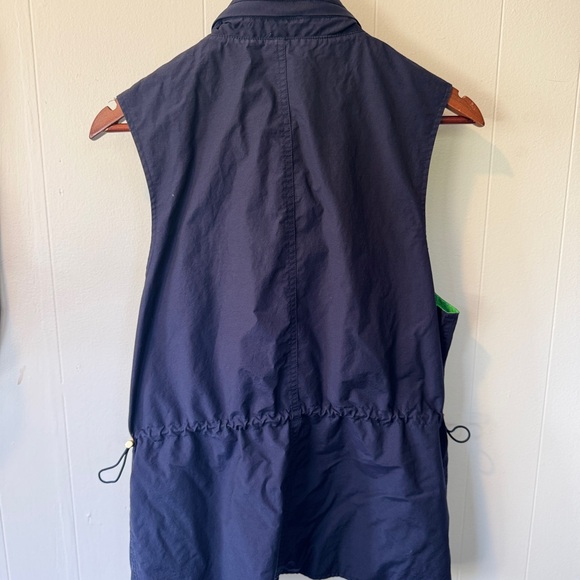 💚💙Lauren Ralph Lauren Reversible Utility Vest Navy Green 90s Preppy Outdoor M - Picture 8 of 9